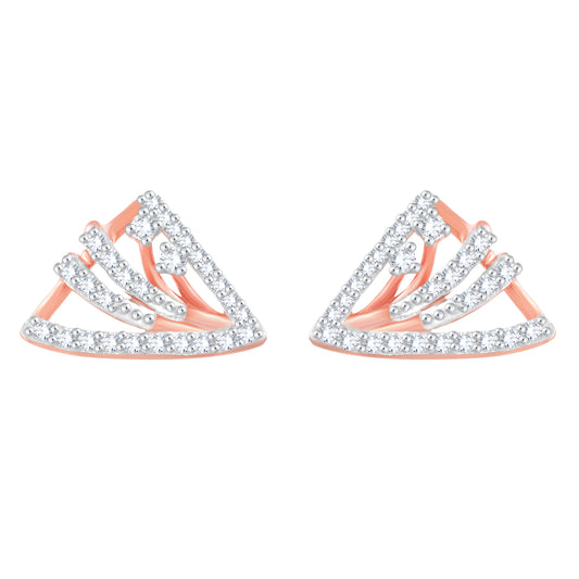 Diamond Earring for her in Rose Gold DER23888