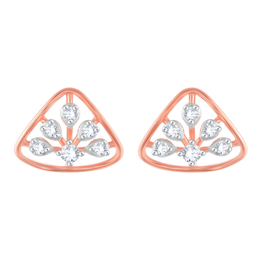 Diamond Earring for her in Rose Gold DER23889