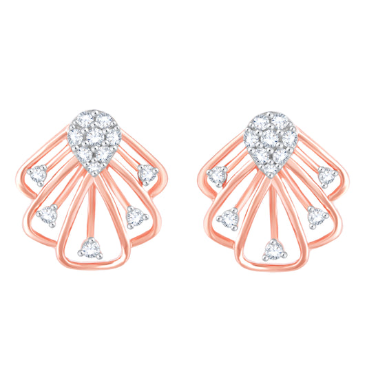 Diamond Earring for her in Rose Gold DER23891