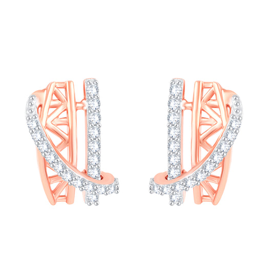 Diamond Earring for her in Rose Gold DER23898