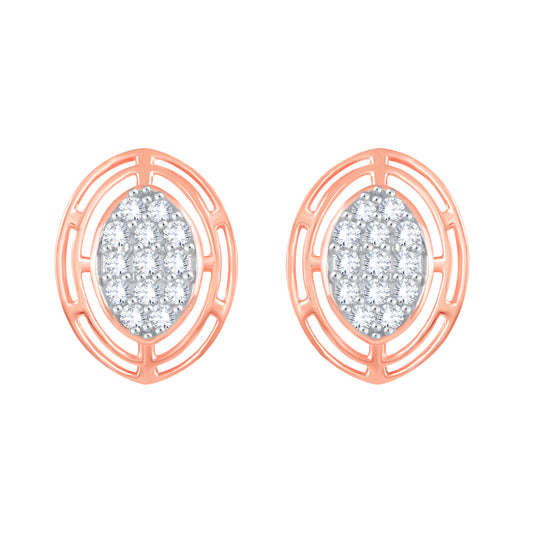 Diamond Earring for her in Rose Gold DER23904