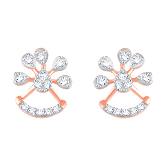 Diamond Earring for her in Rose Gold DER23909