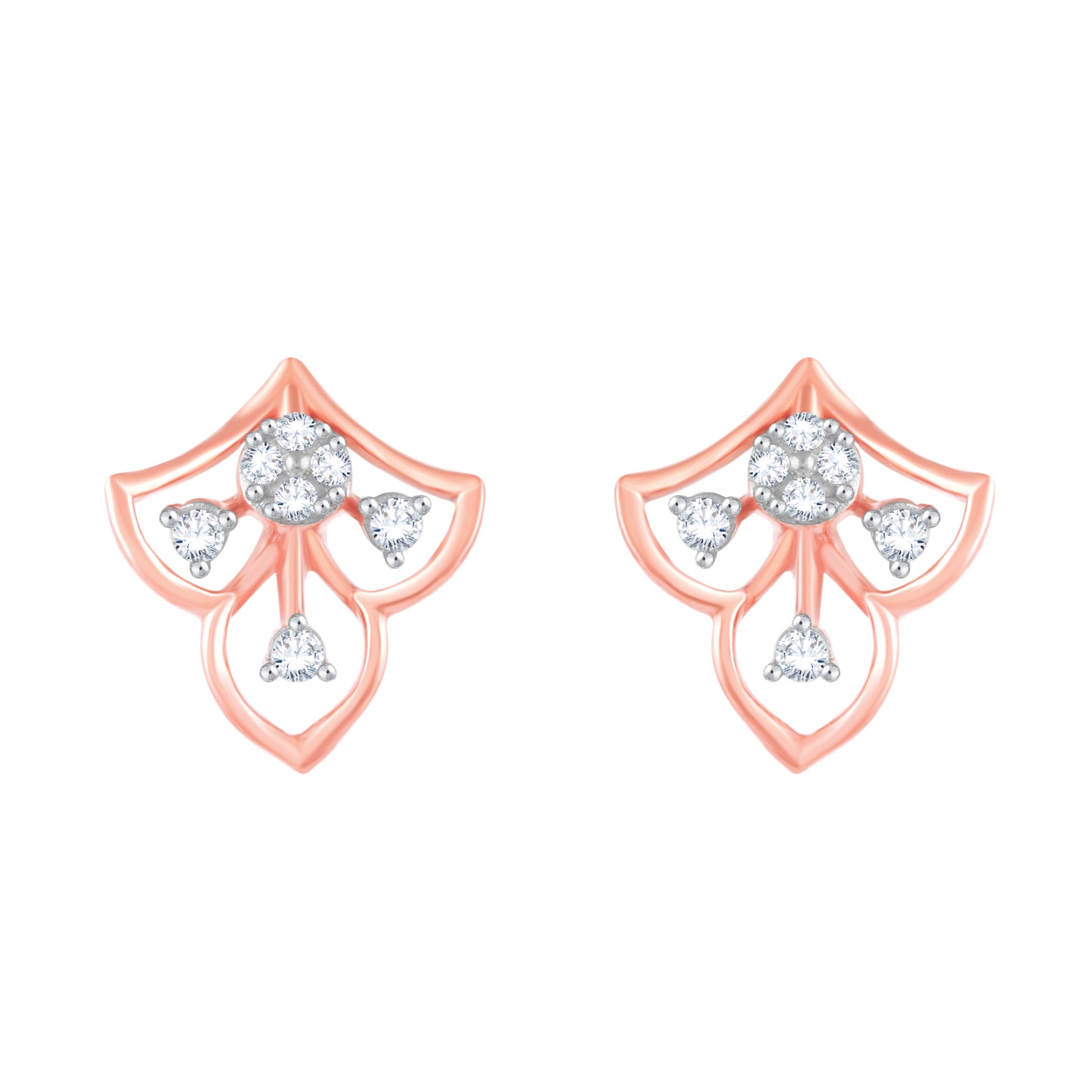 Diamond Earring for her in Rose Gold DER23910