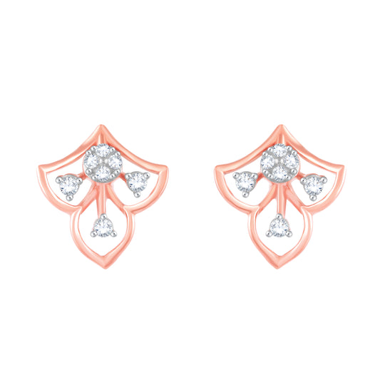 Diamond Earring for her in Rose Gold DER23910