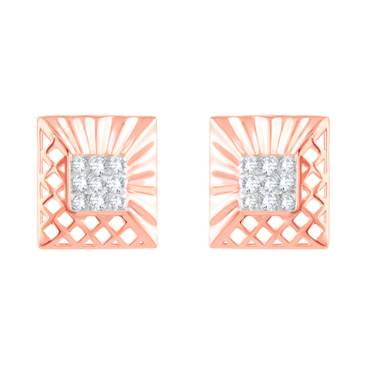 Diamond Earring for her in Rose Gold DER23917