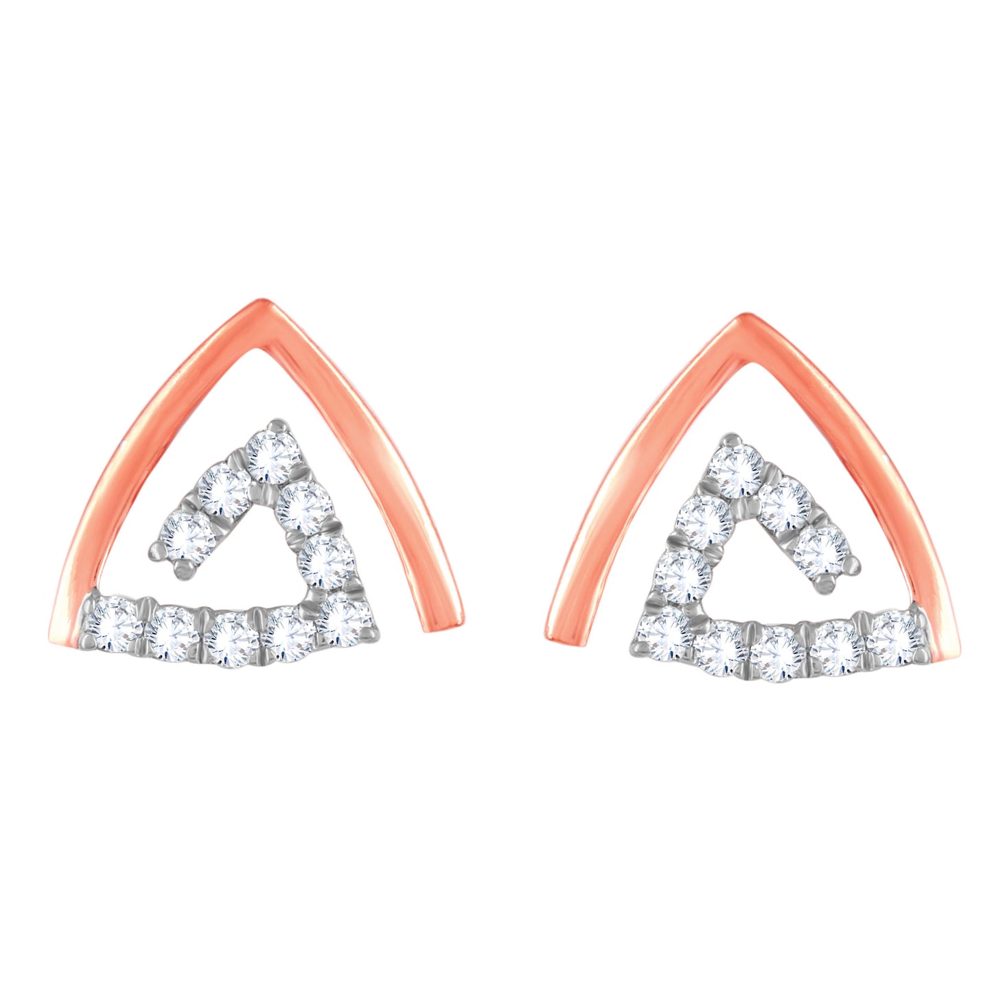 Diamond Earring for her in Rose Gold DER23922