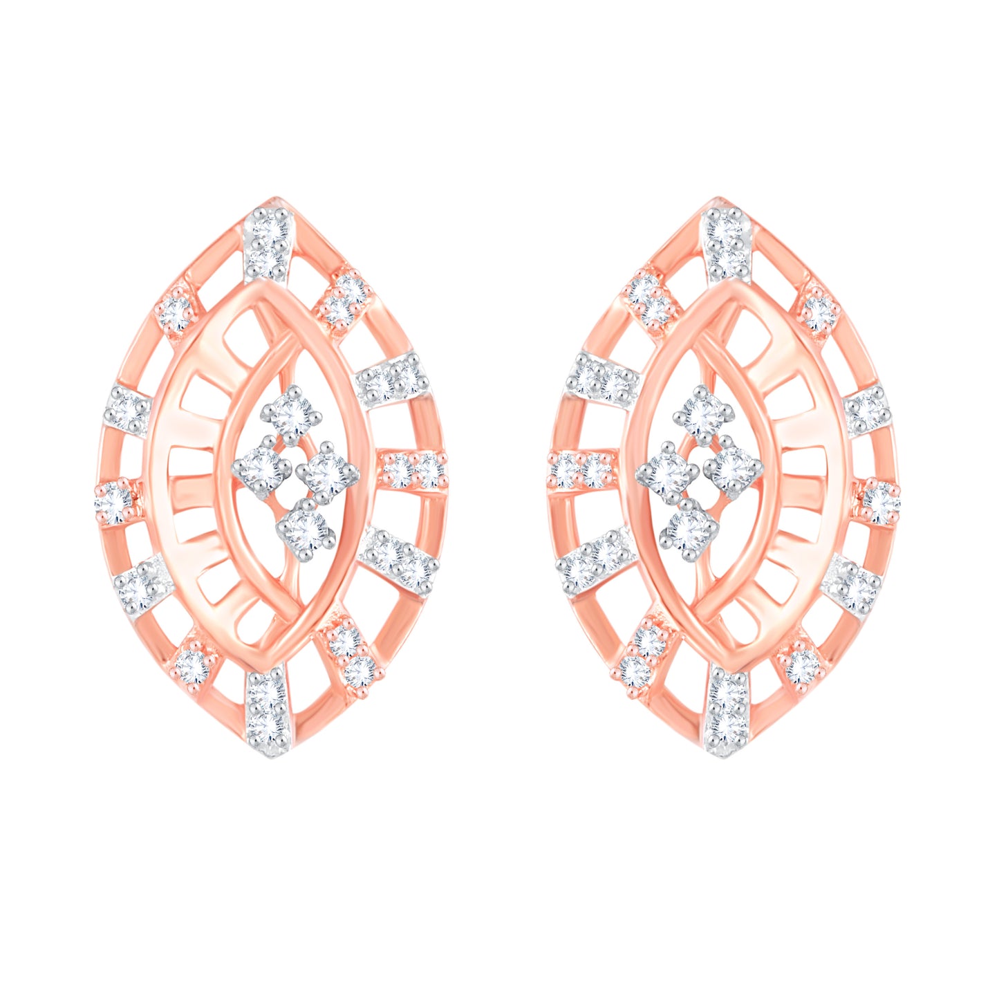 Diamond Earring for her in Rose Gold DER23930