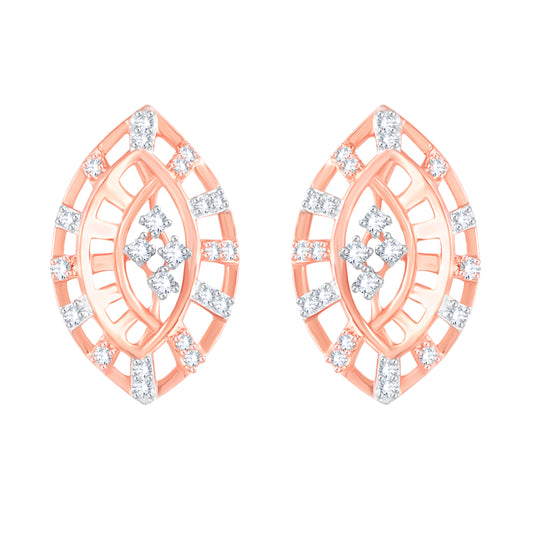 Diamond Earring for her in Rose Gold DER23930