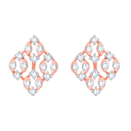 Diamond Earring for her in Rose Gold DER23931