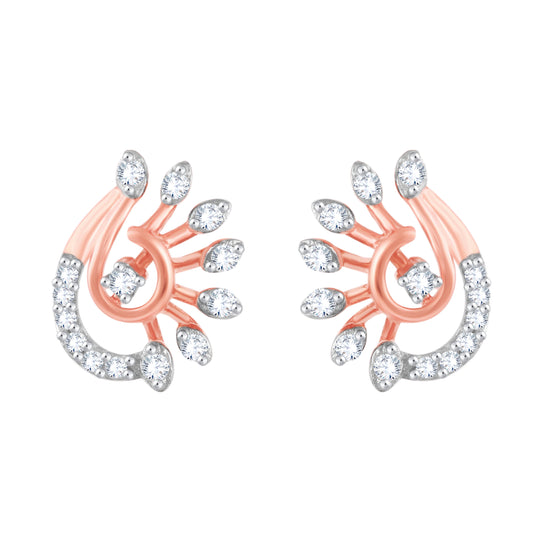 Diamond Earring for her in Rose Gold DER23936