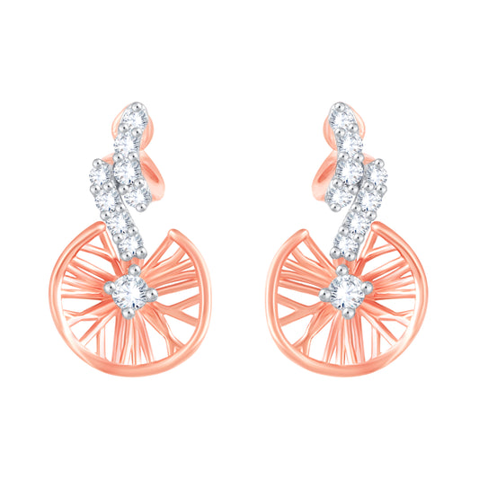 Diamond Earring for her in Rose Gold DER23941