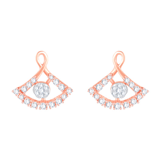 Diamond Earring for her in Rose Gold DER23942