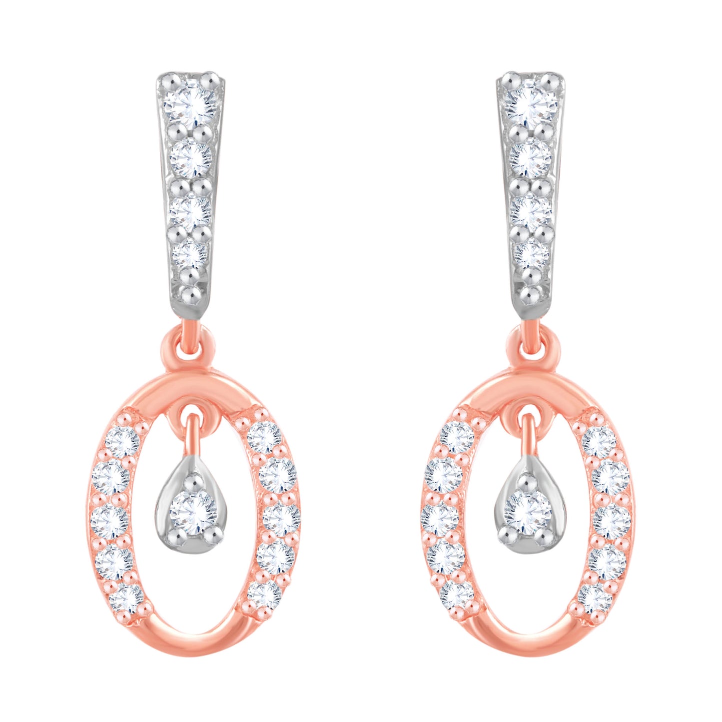 Diamond Earring for her in Rose Gold DER23950