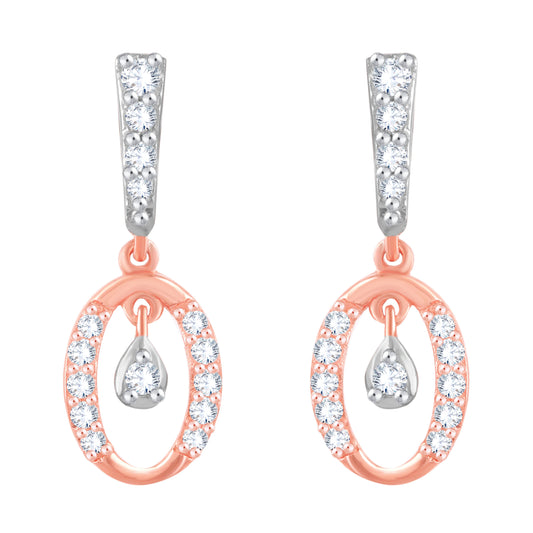 Diamond Earring for her in Rose Gold DER23950