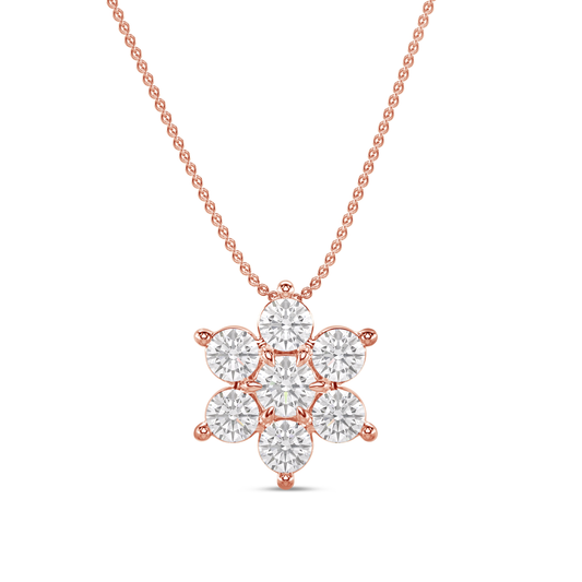 Josie Flower Diamond Pendant
