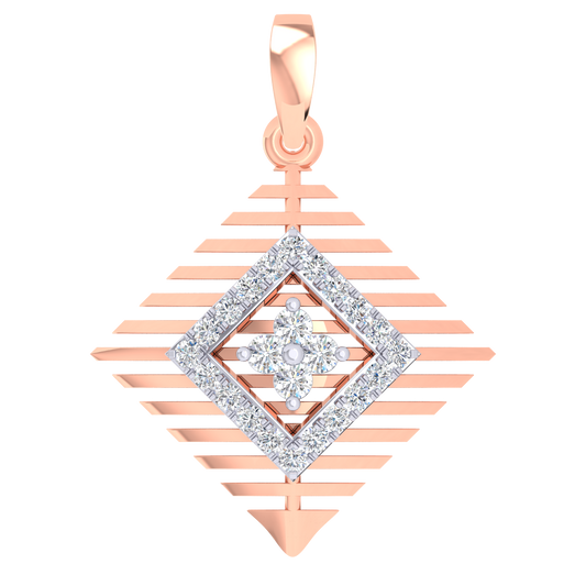 Yuliana Square Diamond Pendant