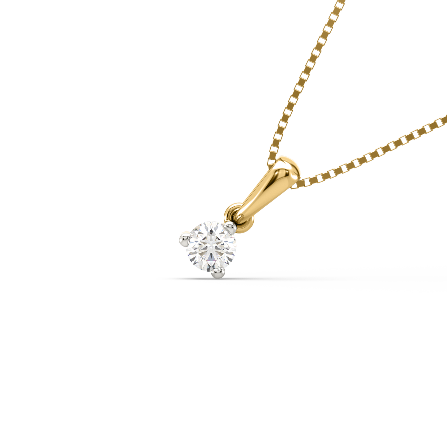 Diamond Pendant for her in Yellow Gold DPD21245