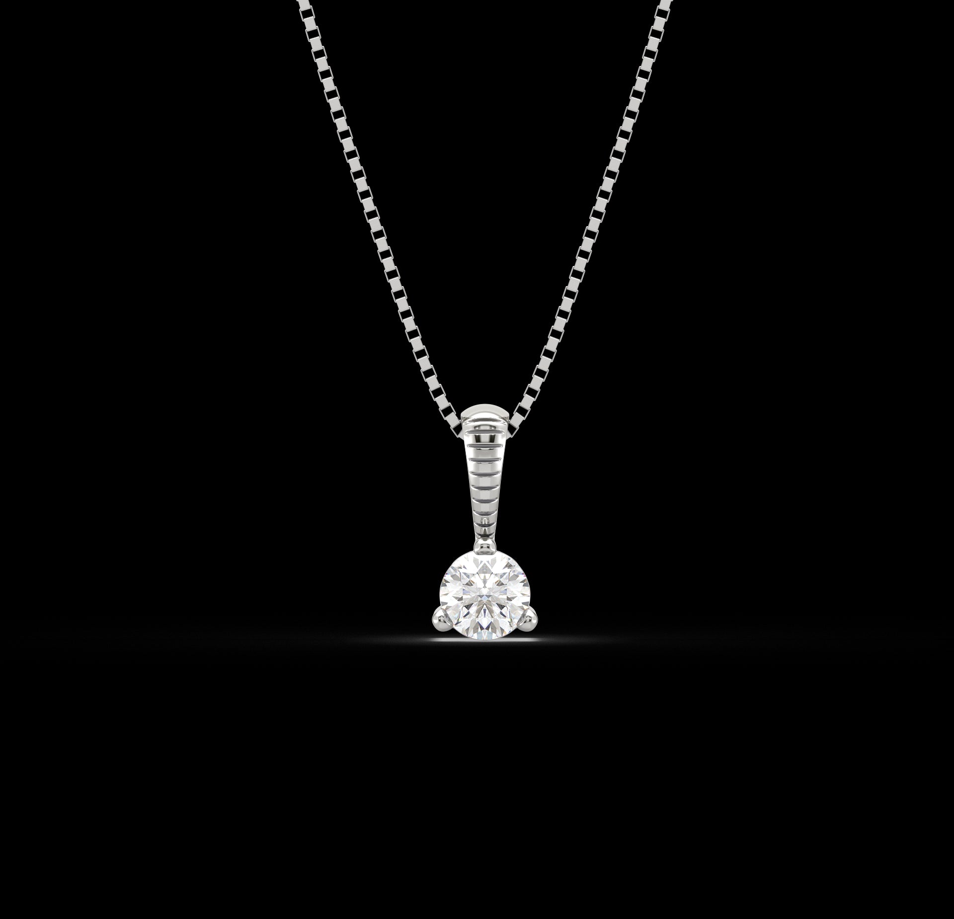 Diamond Pendant for her in White Gold DPD21256 DIVAA by ORRA
