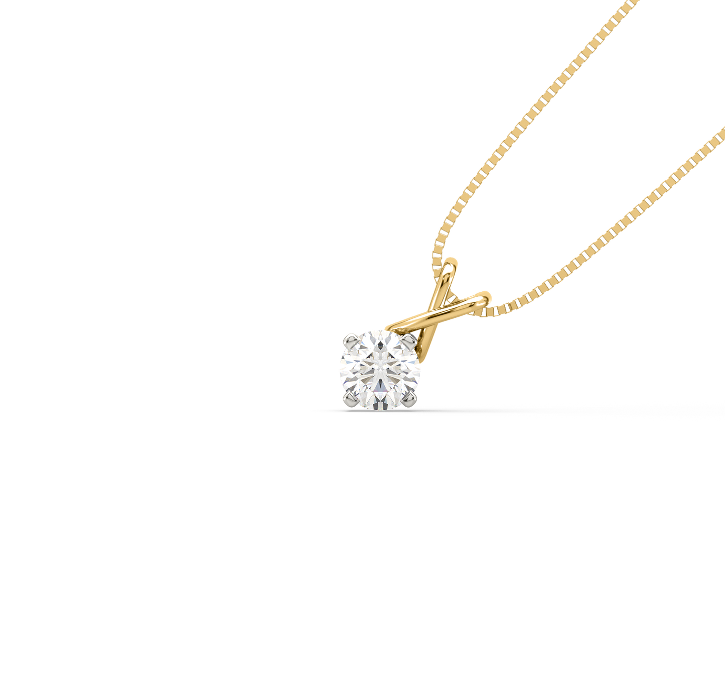 Diamond Pendant for her in Yellow Gold DPD21257