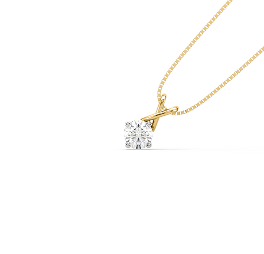 Diamond Pendant for her in Yellow Gold DPD21258