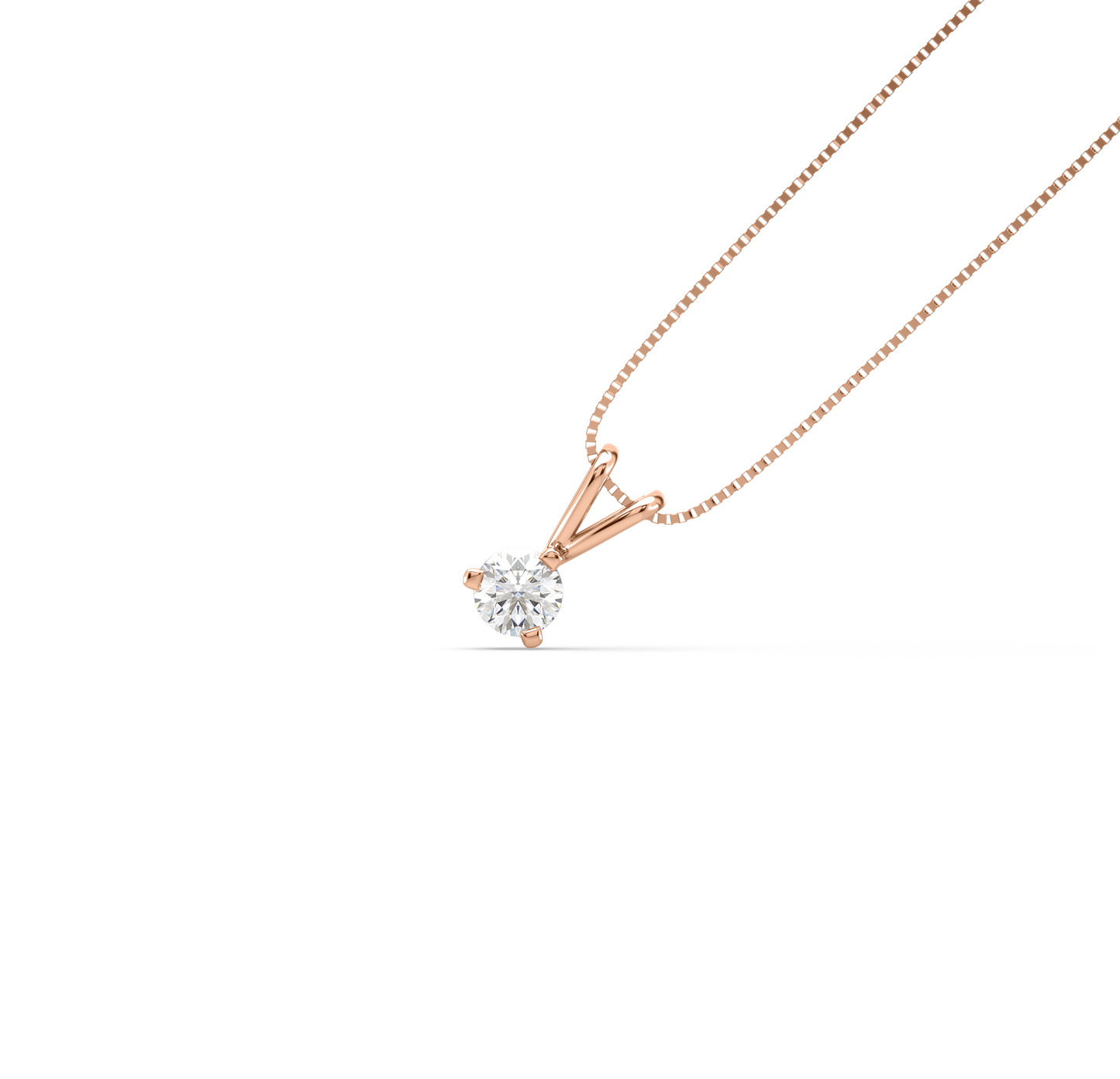 Diamond Pendant for her in Rose Gold DPD21263