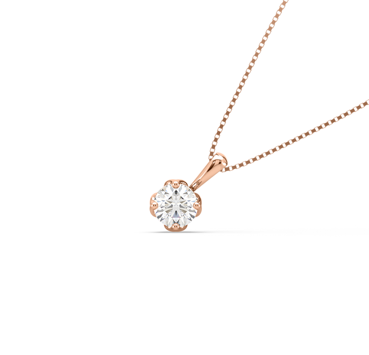 Bulgari Diamond Rose Gold Pendant Necklace – Oak Gem