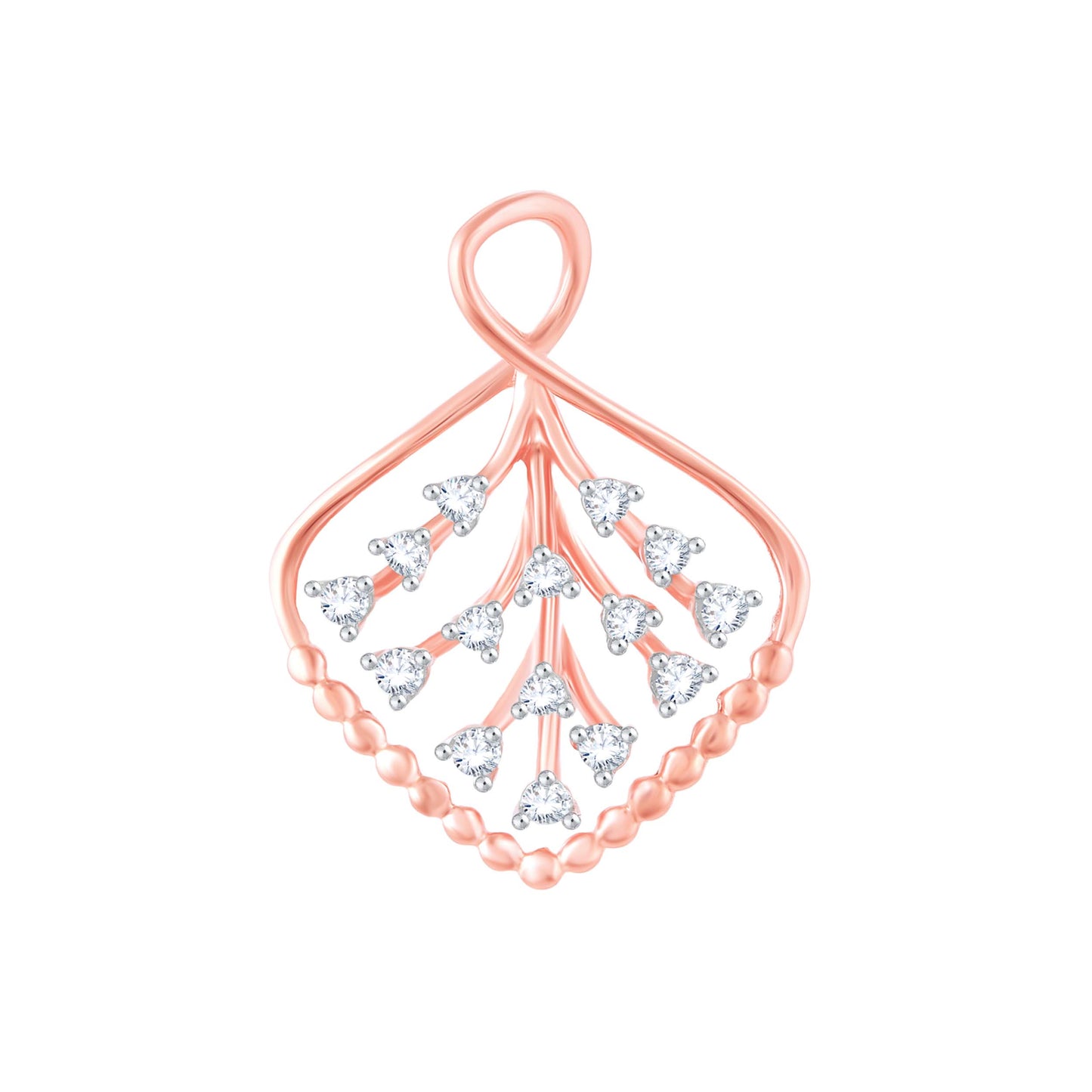 Diamond Pendant for her in Rose Gold DPD22103