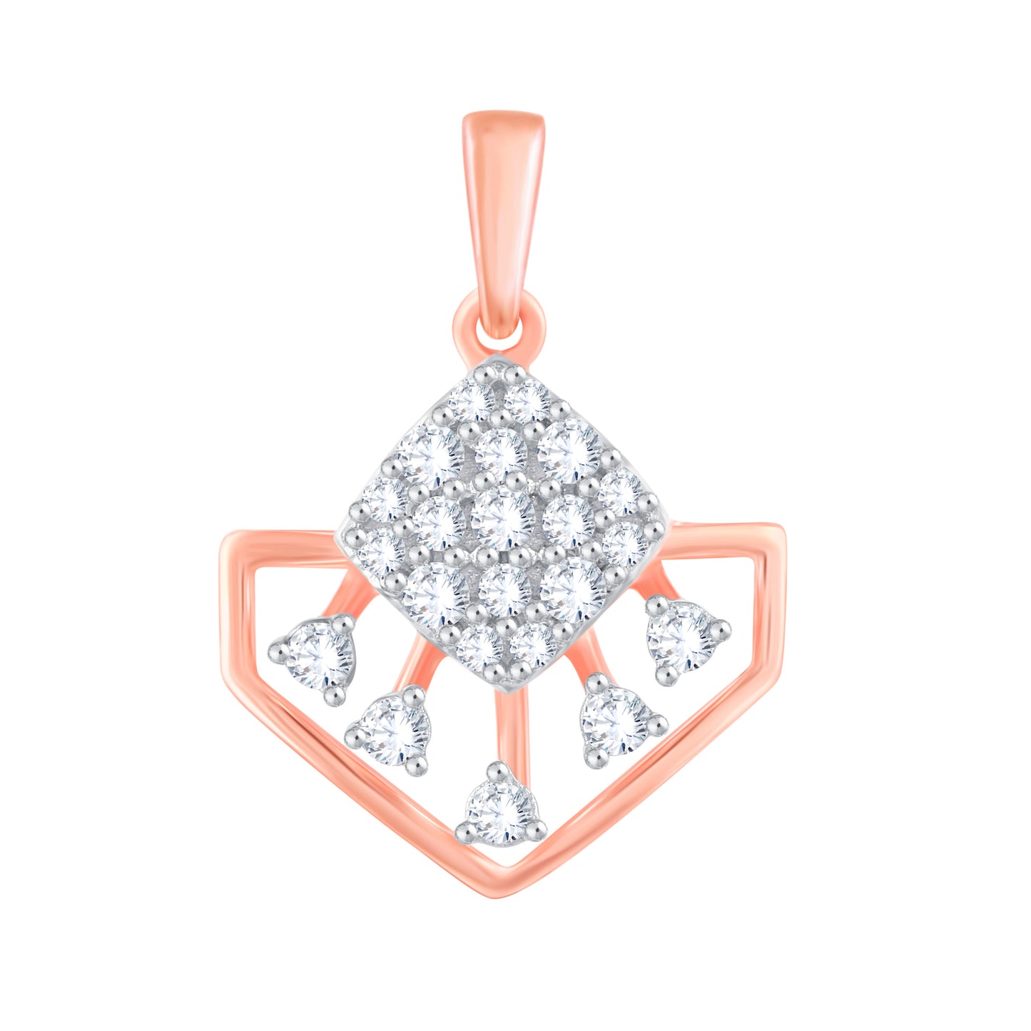 Diamond Pendant for her in Rose Gold DPD22106