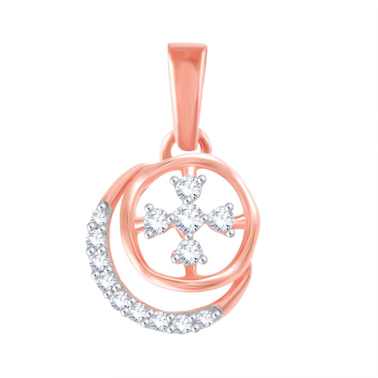 Diamond Pendant for her in Rose Gold DPD22110