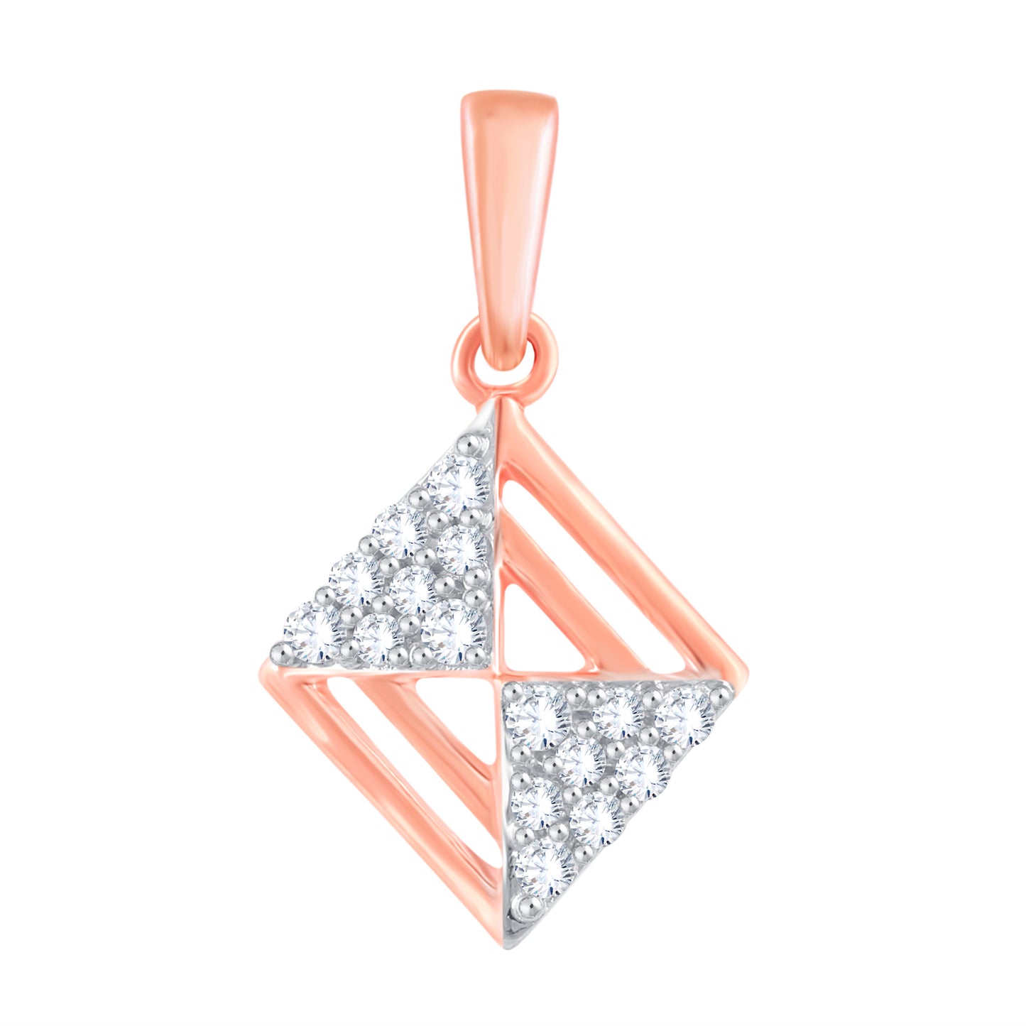 Diamond Pendant for her in Rose Gold DPD22116