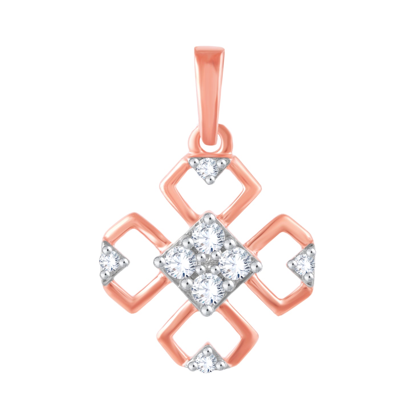 Diamond Pendant for her in Rose Gold DPD22123