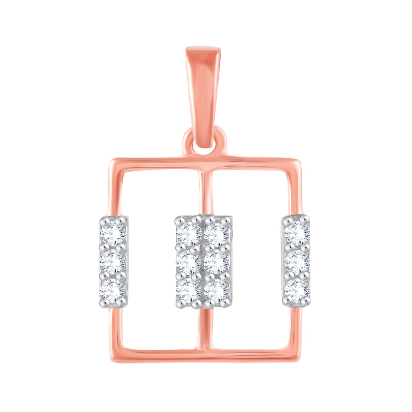 Diamond Pendant for her in Rose Gold DPD22124