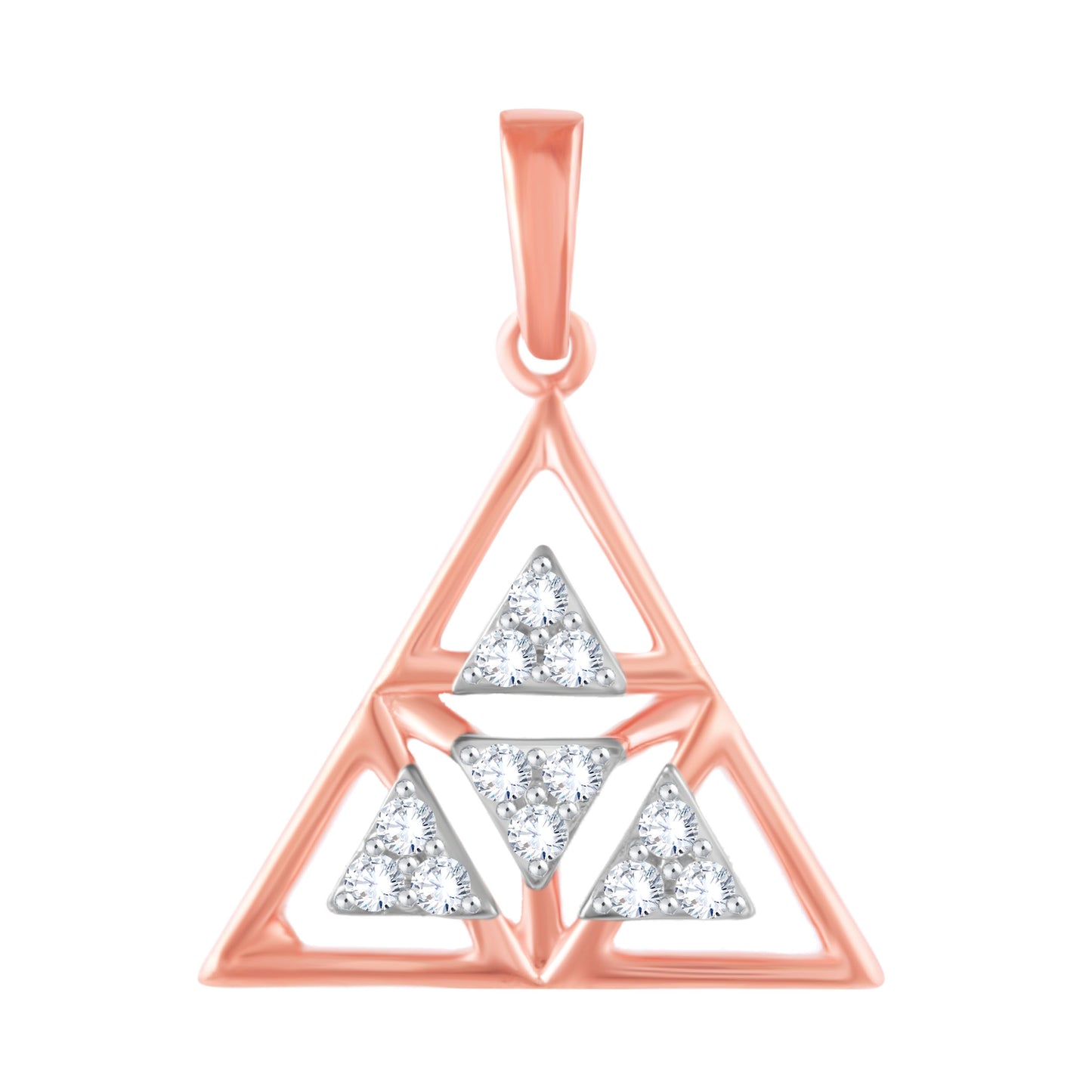 Diamond Pendant for her in Rose Gold DPD22125