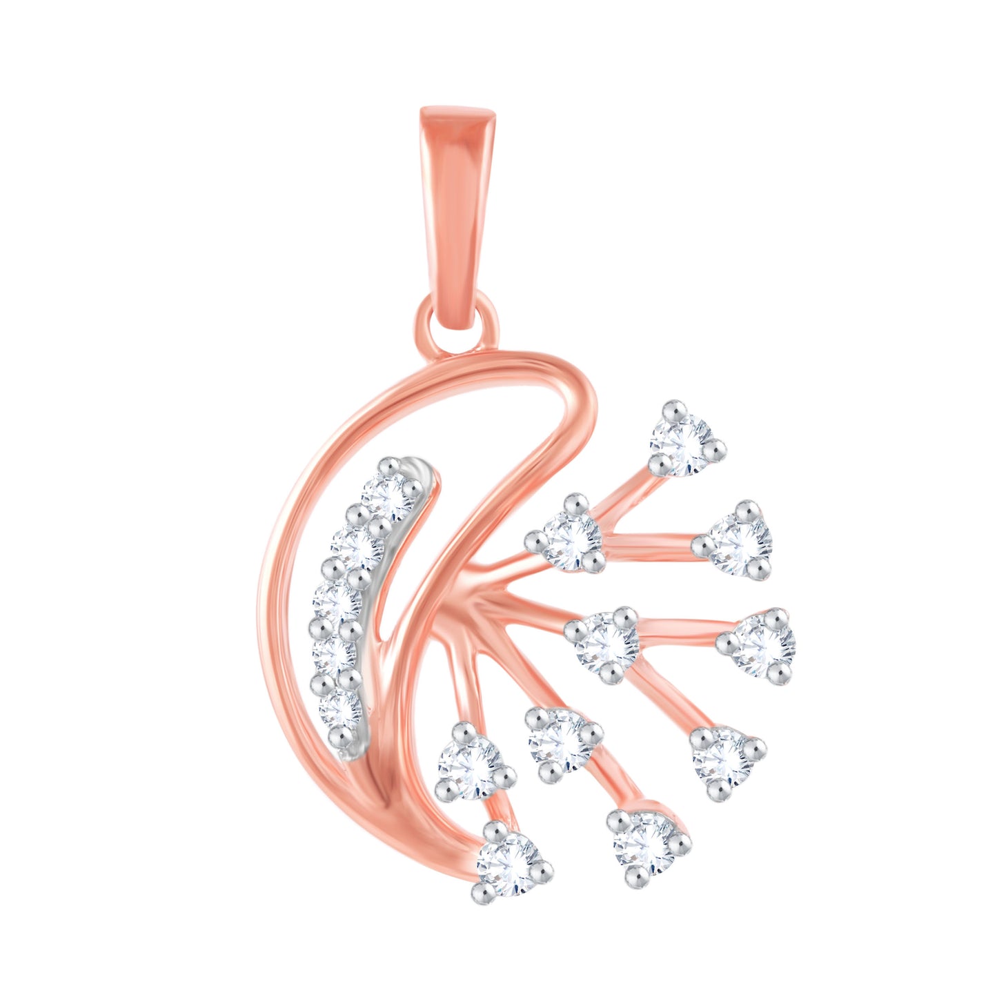 Diamond Pendant for her in Rose Gold DPD22128