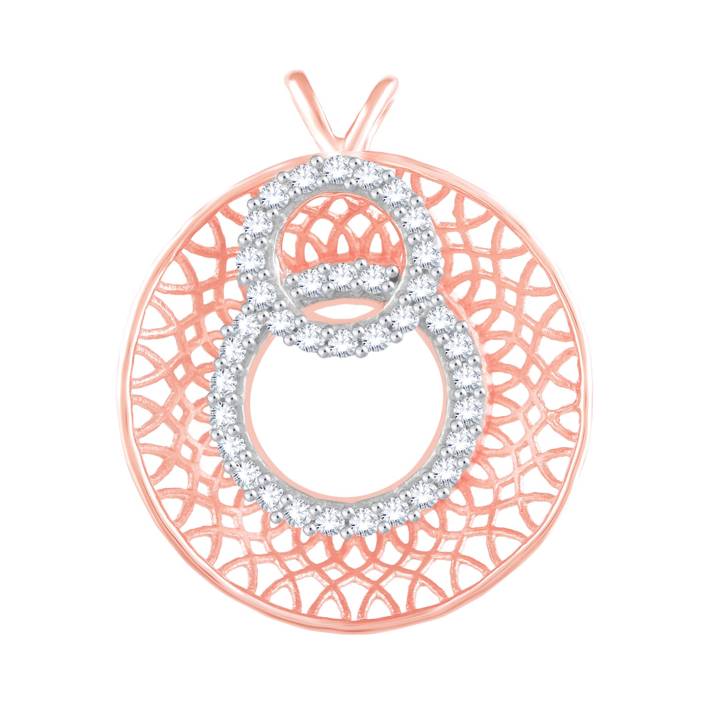 Diamond Pendant for her in Rose Gold DPD22135