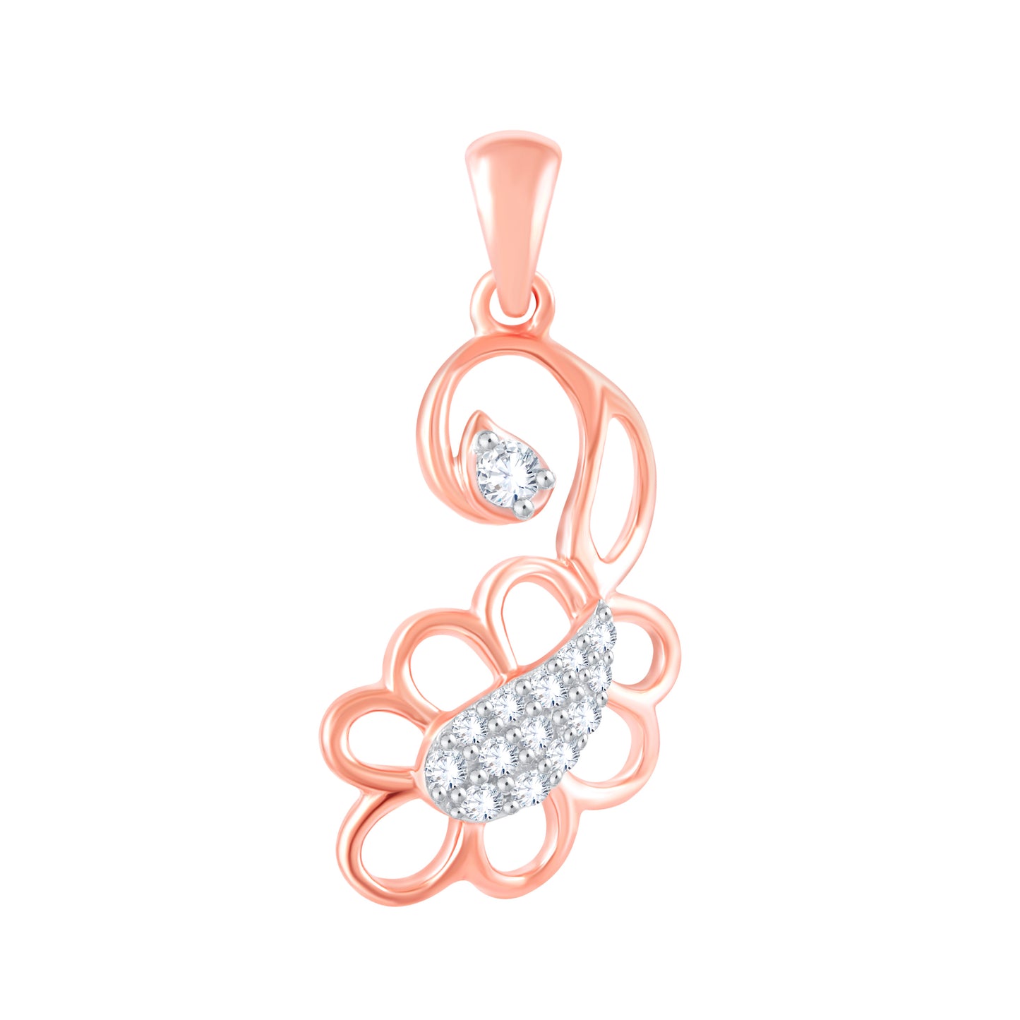 Diamond Pendant for her in Rose Gold DPD22149