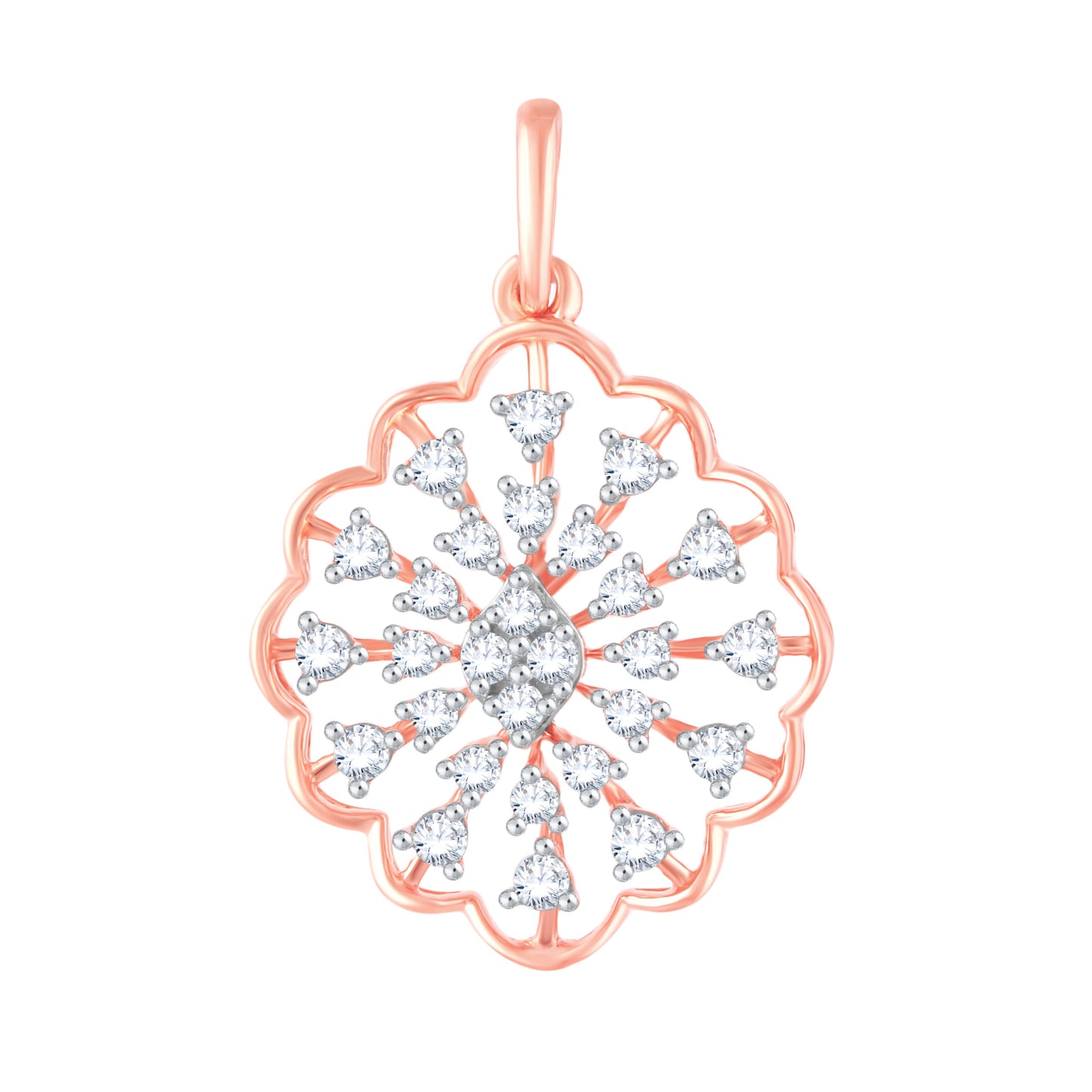 Diamond Pendant for her in Rose Gold DPD22151