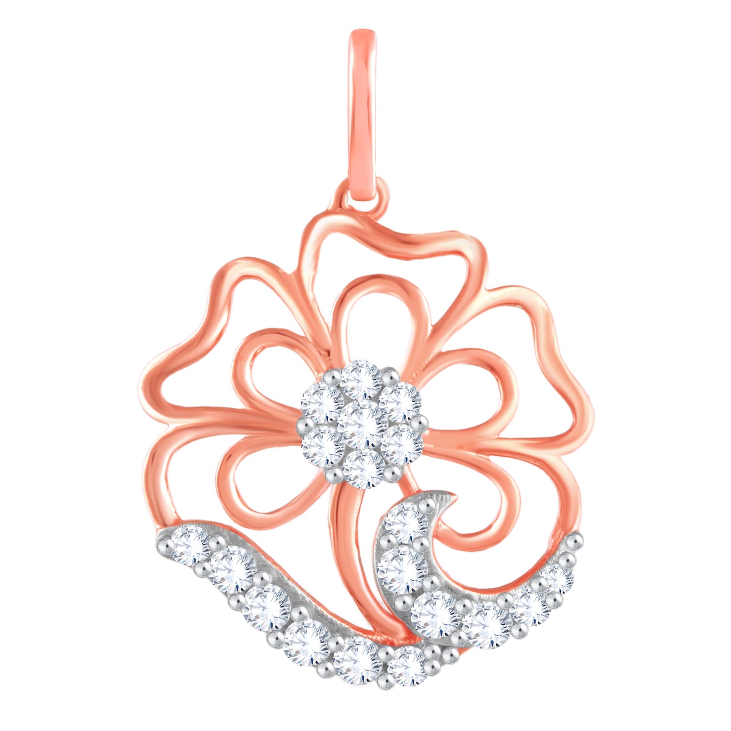 Diamond Pendant for her in Rose Gold DPD22168