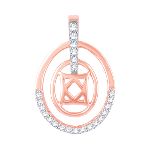 Diamond Pendant for her in Rose Gold DPD22174