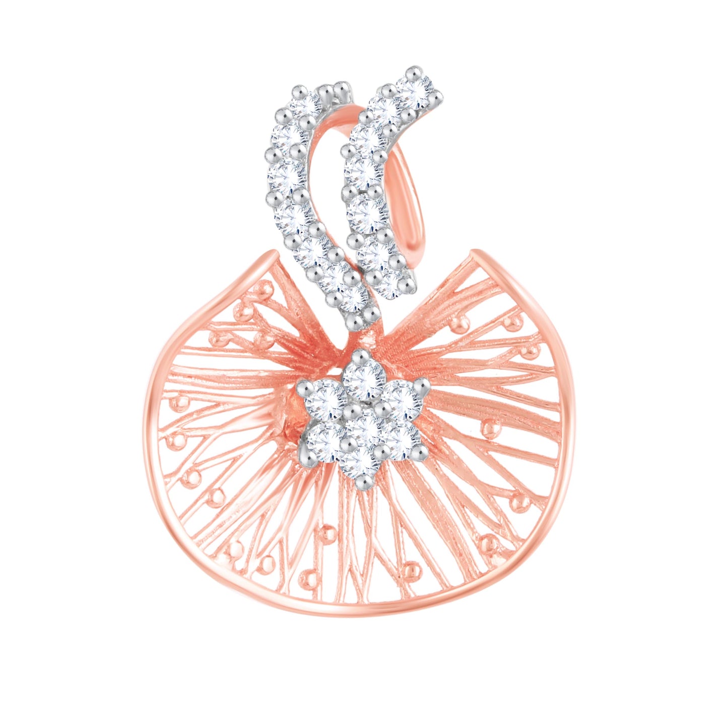 Diamond Pendant for her in Rose Gold DPD22177