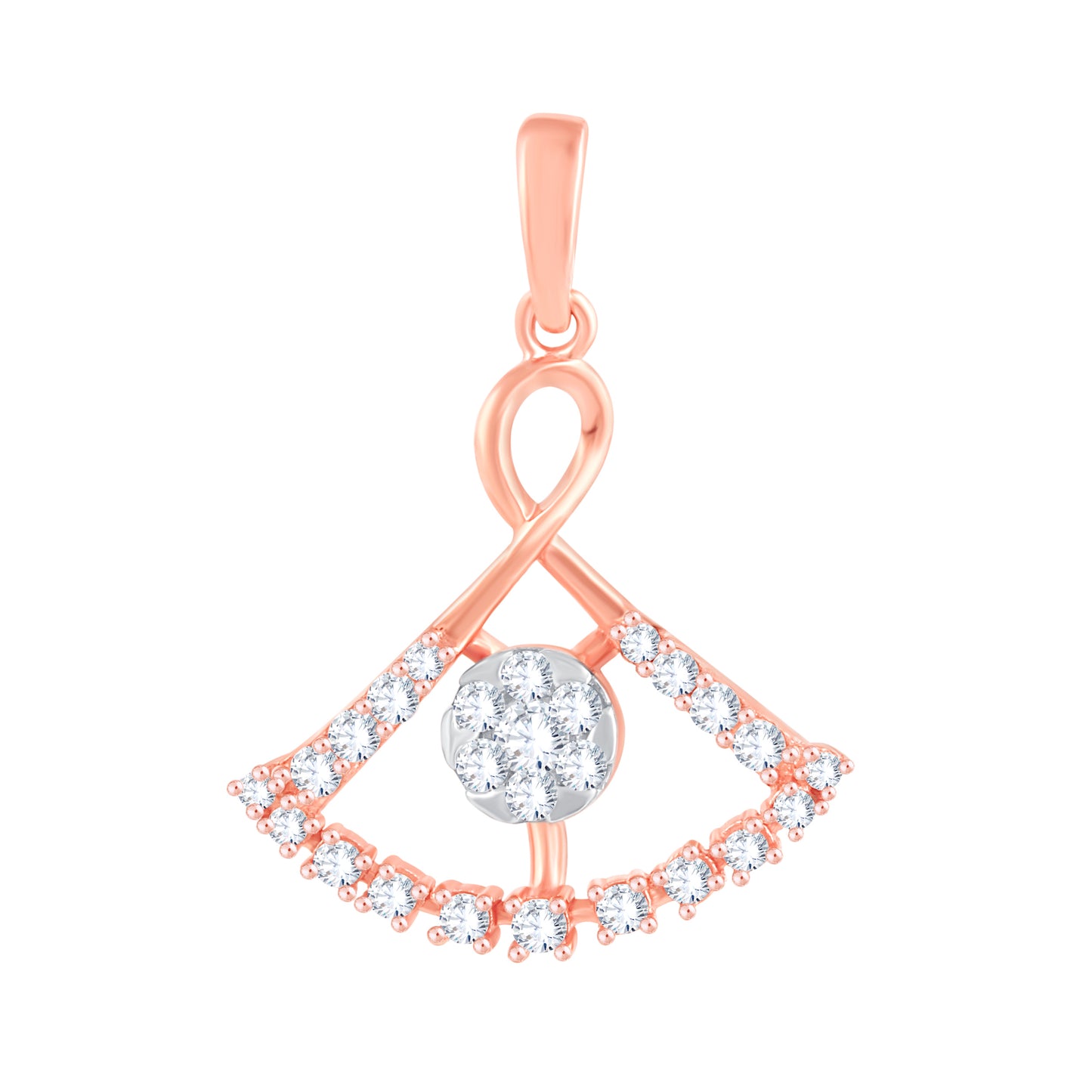 Diamond Pendant for her in Rose Gold DPD22178