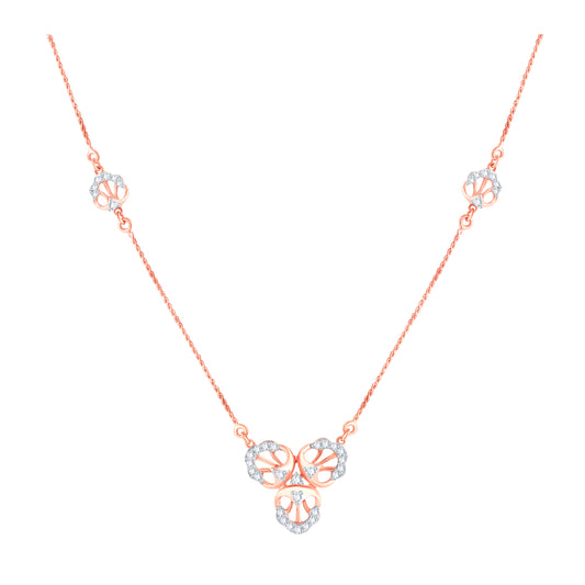 Diamond Pendant for her in Rose Gold DPD22179
