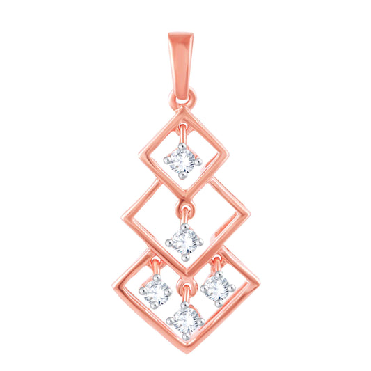 Diamond Pendant for her in Rose Gold DPD22185