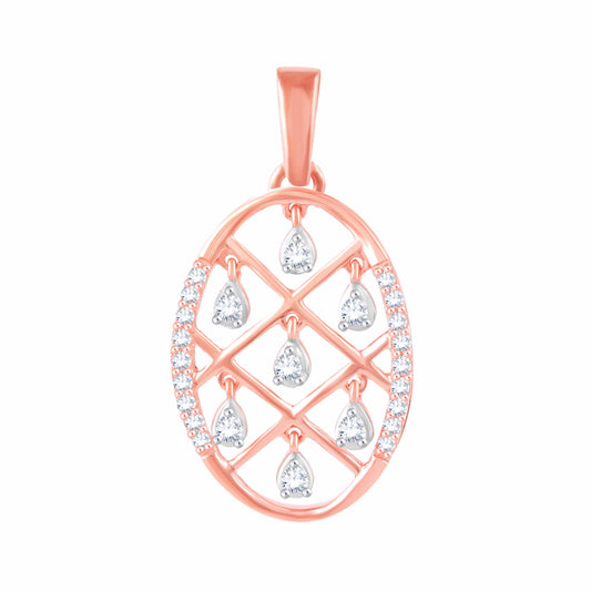 Diamond Pendant for her in Rose Gold DPD22186