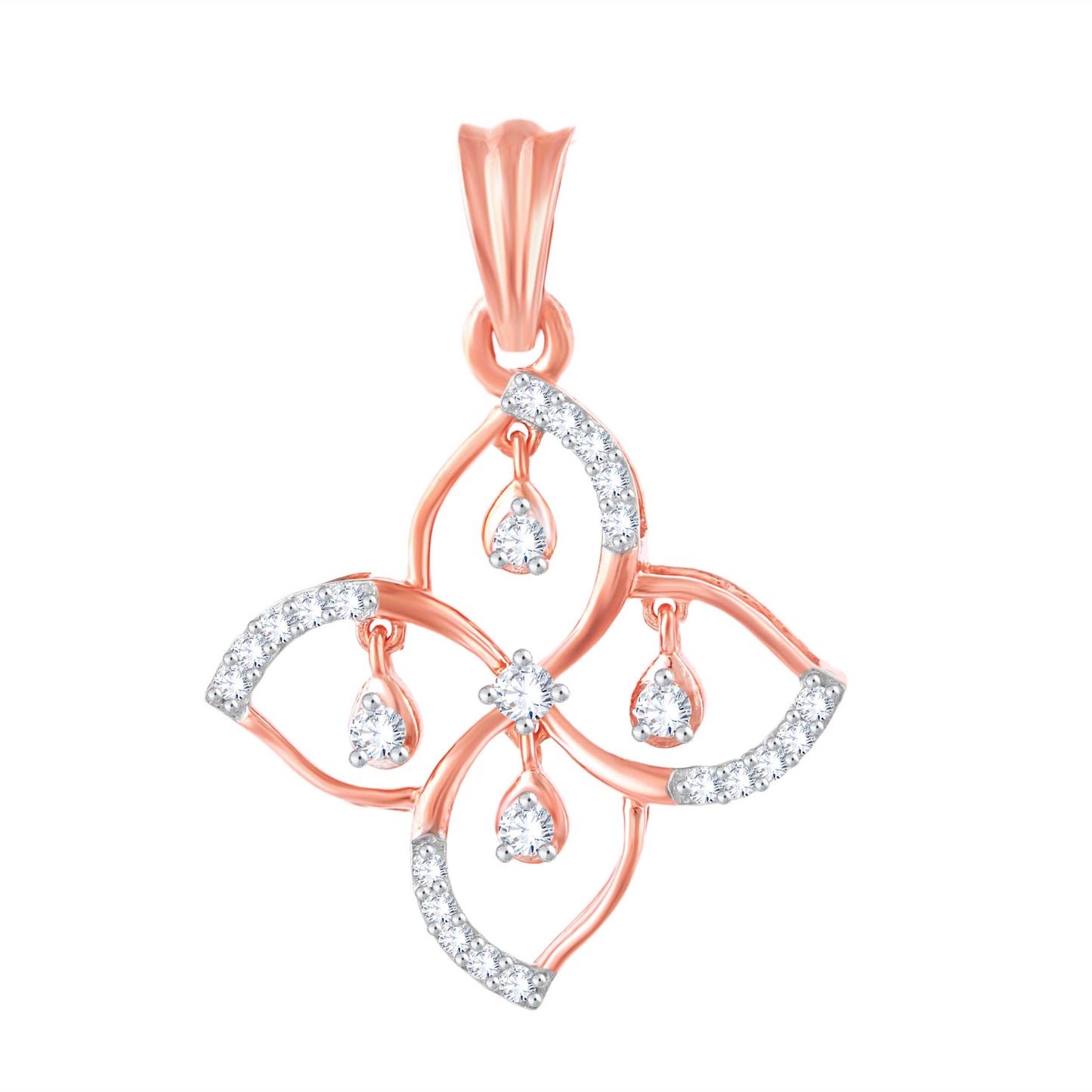 Diamond Pendant for her in Rose Gold DPD22188