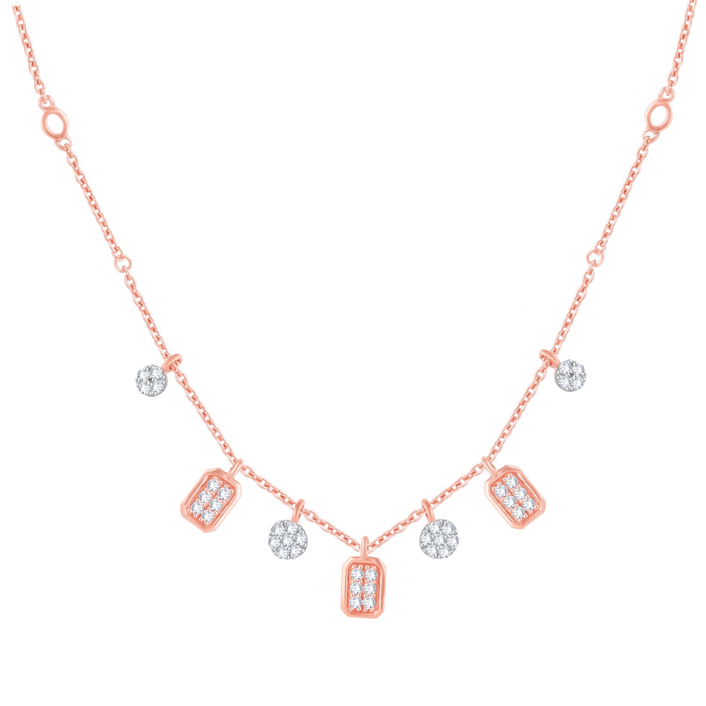 Diamond Pendant for her in Rose Gold DPD22189