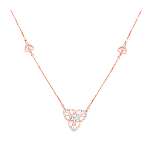 Diamond Pendant for her in Rose Gold DPD22190