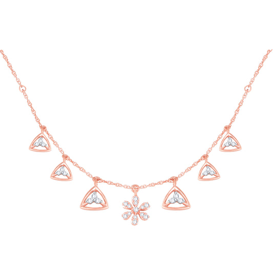 Diamond Pendant for her in Rose Gold DPD22191