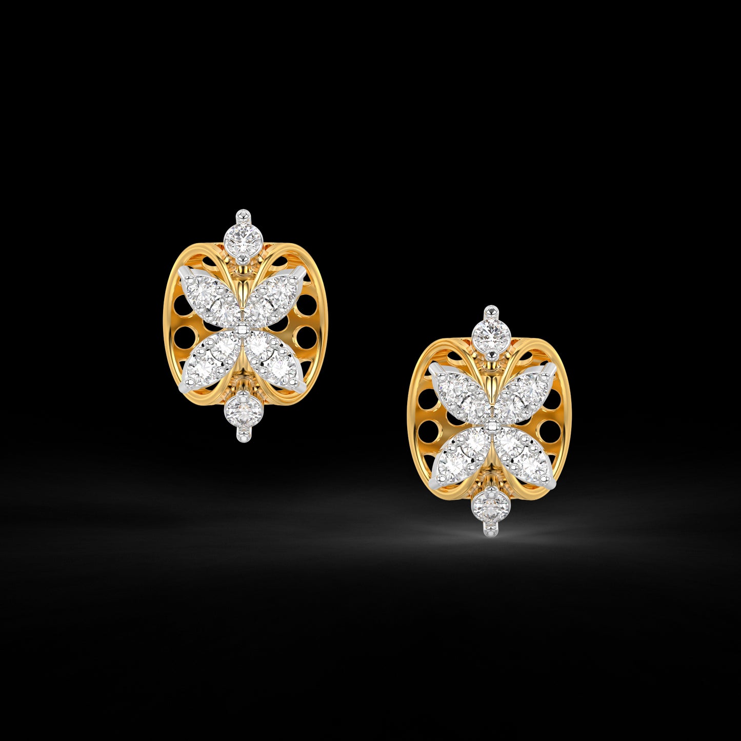 Diamond Pendant Set for her in Yellow Gold DPE22004