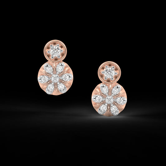 Diamond Pendant Set for her in Rose Gold DPE22016